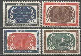 Luxembourg - MI N°537à540* - Nations Unies - ONU - Unused Stamps