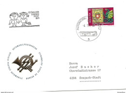 270 - 77 - Enveloppe Avec Oblit Spéciale "St Galler Kinderfest 1971" - Poststempel