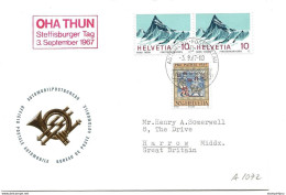 270 - 69 - Enveloppe Avec Oblit Spéciale "OHA Thun 1967" - Postmark Collection