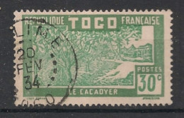 TOGO - 1926-27 - N°YT. 144 - Cacoyer 30c Vert - Oblitéré / Used - Gebruikt