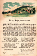 H2057 - Litho Anton Günther Liedkarte - Wu Da Wälder Hamlich Rauschn ... - Gottesgab Sudentengau - Musica E Musicisti