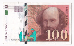 100 Francs Cézanne 1997, Alphabet : T 019160010, Tres Beau Billet - 100 F 1997-1998 ''Cézanne''