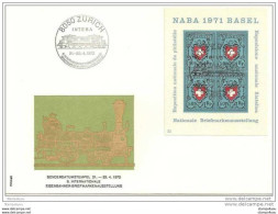 190 - 60 - Enveloppe Avec Oblit Spécaile "Inteba" Zürich 1972 - Marcophilie