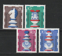 Bund Michel 742 - 745 Wohlfahrt Schachfiguren ** - Unused Stamps