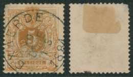 émission 1869 - N°28 Obl Simple Cercle "Exaerde", Manque Une Dent     // (AD) - 1869-1888 Lion Couché (Liegender Löwe)