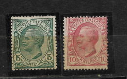 1906 - SERIE N. 11 - 2 VALORI - GOMMA INTEGRA. - Mint/hinged