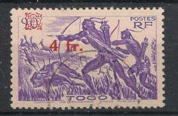 TOGO - 1944 - N°YT. 231 - Chasseur 4f Sur 90c Violet - Oblitéré / Used - Used Stamps