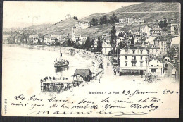 MONTREUX Le Port 1902 To Amiens France.  - Andere & Zonder Classificatie