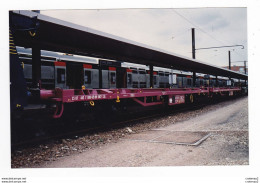 PHOTO Originale TRAINS Wagon Plat SNCF De La CNC En Gare De PARIS BERCY Non Datée - Trains