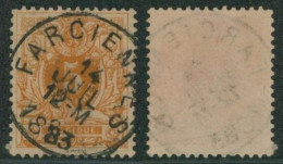 émission 1869 - N°28 Obl Simple Cercle "Farciennes"     // (AD) - 1869-1888 Lying Lion