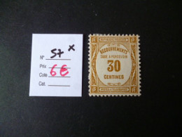 Timbre France Neuf * Taxe N° 57 Cote 6 € - 1859-1959 Nuevos