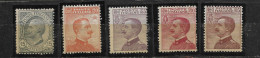 1917-1920 - 5 VALORI - GOMMA INTEGRA. - Neufs