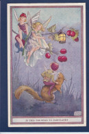 CPA Elfe Fée Femme Papillon Circulée - Fairy Tales, Popular Stories & Legends