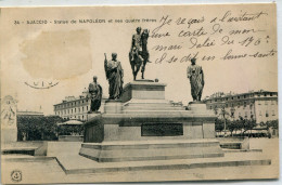2A- CORSE - AJACCIO -  Statue De NAPOLEON Et Ses Quatre Freres - Ajaccio