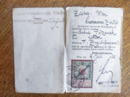 Police ID ,Vienna 1920 - Brieven En Documenten