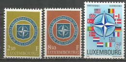 Luxembourg - MI N°604et605** + 1071** - OTAN-NATO - Nuovi