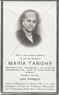 DP. MARIA TANGHE - PERQUY ° BRUGGE 1881 - + 1936 - Religion & Esotericism