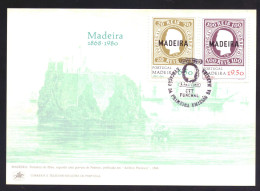 Madeira 62 & 63 FDC Postcard (1980) - Madeira