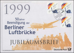 2048 Blockade Berlin & Berliner Luftbrücke 1999 - Jubiläumsbrief - Other & Unclassified