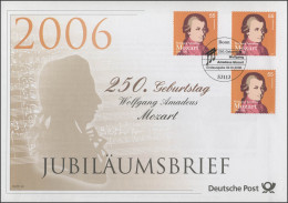 2512 Wolfgang Amadeus Mozart 2006 - Jubiläumsbrief - Altri & Non Classificati