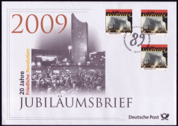 2762 Wiedervereinigung & 20 Jahre Friedliche Revolution 2009 - Jubiläumsbrief - Otros & Sin Clasificación