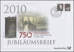 2831 Knappschaft - Soziale Verantwortung 2010 - Jubiläumsbrief - Andere & Zonder Classificatie