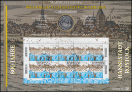 3395 800 Jahre Hansestadt Rostock - Numisblatt 3/2018 - Enveloppes Numismatiques