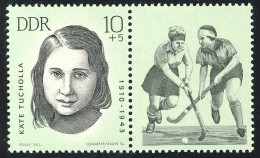 984 Mahn-/Gedenkstätten Sportler Tucholla 10+5 Pf ** - Unused Stamps