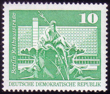 1843 Aufbau In Der DDR Großformat 10 Pf ** - Unused Stamps