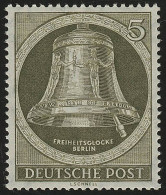 82y Glocke II  5 Pf, WAAGERECHT Geriffelt ** Geprüft Schlegel BPP - Variétés Et Curiosités