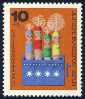 412 Wohlfahrt Spielzeug 10+5 Pf ** - Unused Stamps