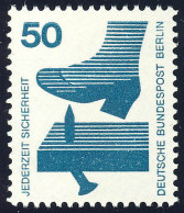 408 Unfallverhütung 50 Pf Nagel ** - Unused Stamps