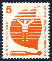 402 Unfallverhütung 5 Pf Brand ** - Unused Stamps