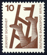 403A Unfallverhütung 10 Pf Leiter ** - Unused Stamps