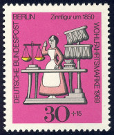 350 Wohlfahrt Zinnfiguren 30+15 Pf Marktfrau ** - Unused Stamps
