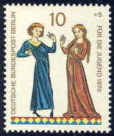 354 Jugend Minnesänger 10+5 Pf ** - Unused Stamps