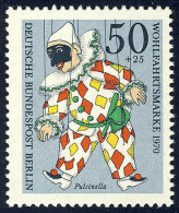 376 Marionetten 50+25 Pf Pulcinella ** - Unused Stamps