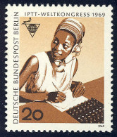 343 Weltkongreß 20 Pf Telefonistin ** - Unused Stamps