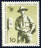 342 Weltkongreß 10 Pf Briefträger ** - Unused Stamps