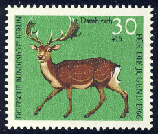 293 Hochwild 30+15 Pf Damhirsch ** - Unused Stamps