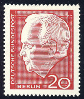 234 Heinrich Lübke 20 Pf ** - Unused Stamps