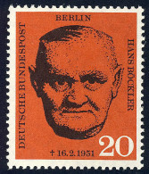 197 Hans Böckler ** - Unused Stamps