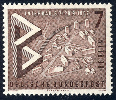 160 Bau Austellung 7 Pf Modell Hansaviertel ** - Unused Stamps