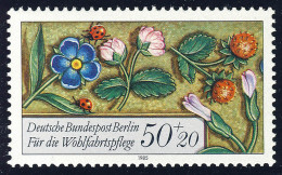 744 Wohlfahrt Miniaturen 50+20 Pf ** - Unused Stamps