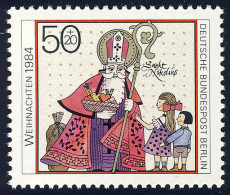 729 Weihnachten 50+20 Pf Hl. Nikolaus** - Unused Stamps