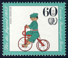 736 Jugend Fahrräder 60+30 Pf ** - Unused Stamps