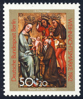 688 Weihnachten 50+20 Pf ** - Unused Stamps