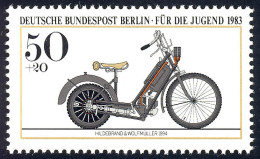694 Motorräder Hildebrand/Wolfmüller 50+20 Pf ** - Unused Stamps