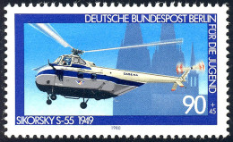 620 Luftfahrt 90+45 Pf Hubschrauber ** - Unused Stamps