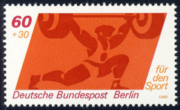 622 Sporthilfe 60+30 Pf Gewichtheben ** - Unused Stamps